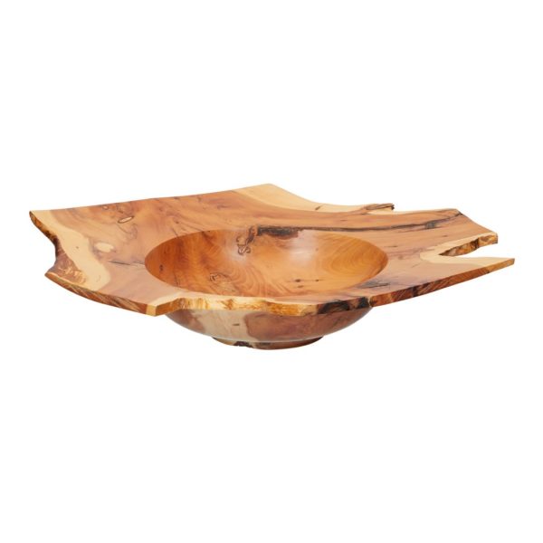 Yew Bowl, hand-turned woodwork by Richard Chapman. Buy hand-turned wood online. Woodwork for sale online. Art for sale online. Norfolk art gallery, Riverside Art and Glass, Wroxham, East Anglia, United Kingdom. Gallery in the Lanes, Norwich.